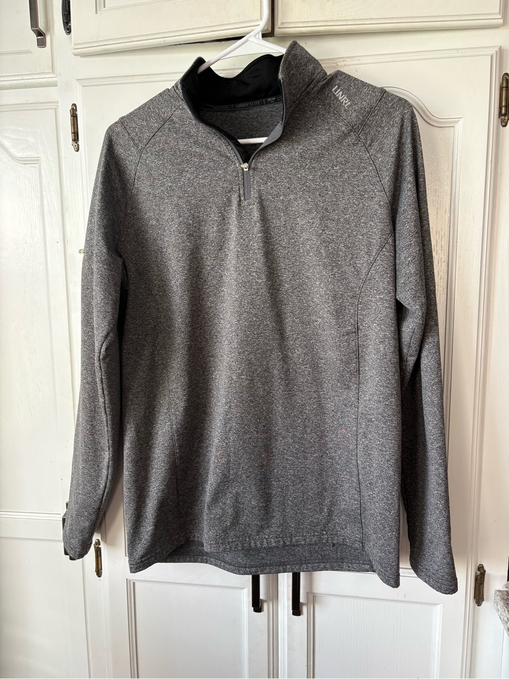 UNRL Men's Heather Gray Quarter-Zip Performance Pullover